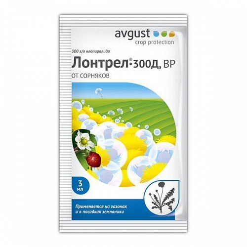 Лонтрел 3 мл пакет (гербицид на газоне,землянике) (200/500) Август Интернет магазин ross-agro.ru