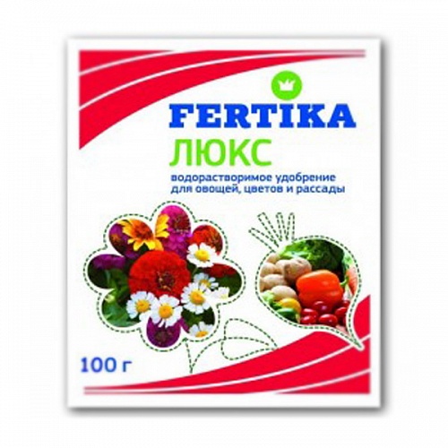 Фертика Люкс 100г (50) для овощей,цветов,рассады $ Интернет магазин ross-agro.ru